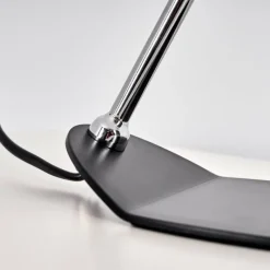 hofstein Lampe de table Corralcay Chrome, Noir, 1 lumière