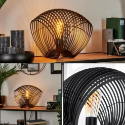 Lampes Industrielles-hofstein Lampe de table Corvallis Noir, 1 lumière