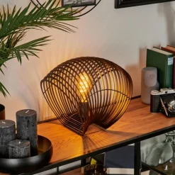 Lampes Industrielles-hofstein Lampe de table Corvallis Noir, 1 lumière