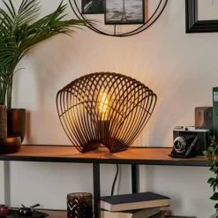 Lampes Industrielles-hofstein Lampe de table Corvallis Noir, 1 lumière