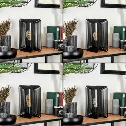 Lampes Industrielles-hofstein Lampe de table Corvallis Noir, 1 lumière