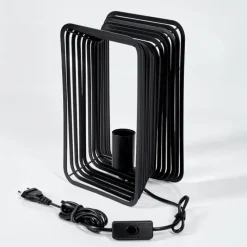 Lampes Industrielles-hofstein Lampe de table Corvallis Noir, 1 lumière