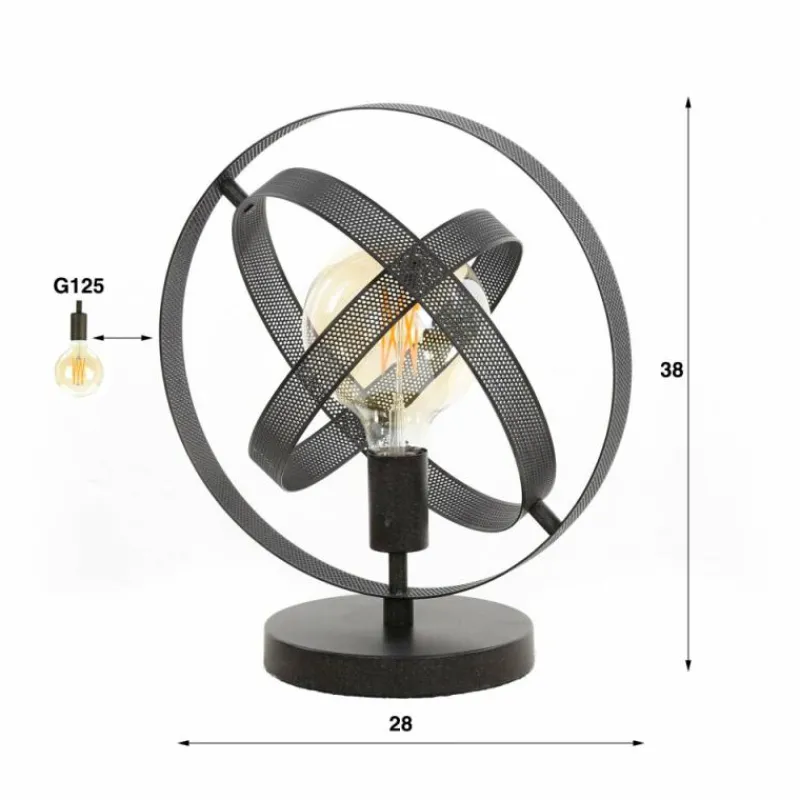 hofstein Lampe de table Cosmos Anthracite, 1 lumière* Lampes À Poser