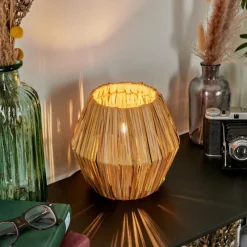 Luminaires Scandinaves-hofstein Lampe de table Cricket Écru, Noir, 1 lumière