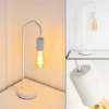 Lampes Industrielles-hofstein Lampe de table Cuyama Blanc, 1 lumière