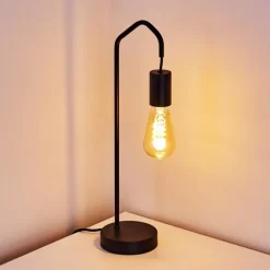 Lampes Industrielles-hofstein Lampe de table Cuyama Noir, 1 lumière