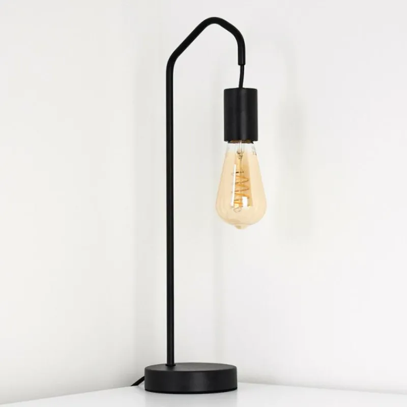 Lampes Industrielles-hofstein Lampe de table Cuyama Noir, 1 lumière