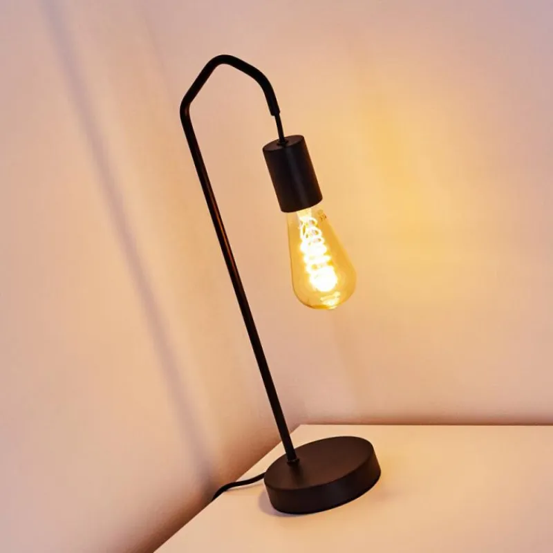Lampes Industrielles-hofstein Lampe de table Cuyama Noir, 1 lumière