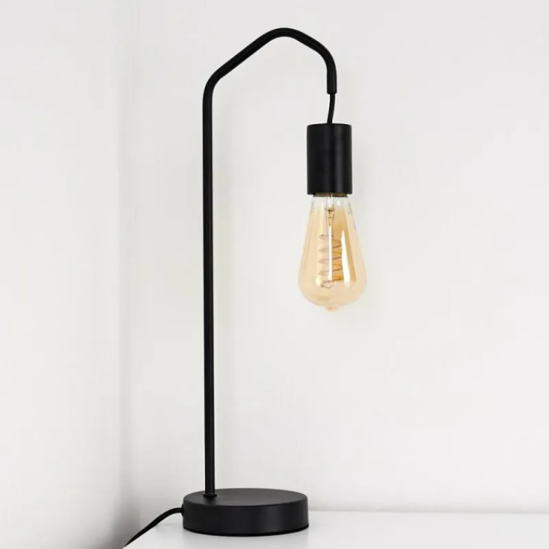 Lampes Industrielles-hofstein Lampe de table Cuyama Noir, 1 lumière