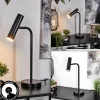 hofstein Lampe de table Dalheim LED Noir, 1 lumière* Éclairage Led