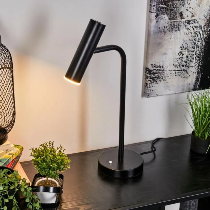 hofstein Lampe de table Dalheim LED Noir, 1 lumière* Éclairage Led