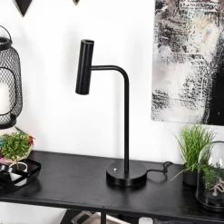 hofstein Lampe de table Dalheim LED Noir, 1 lumière* Éclairage Led