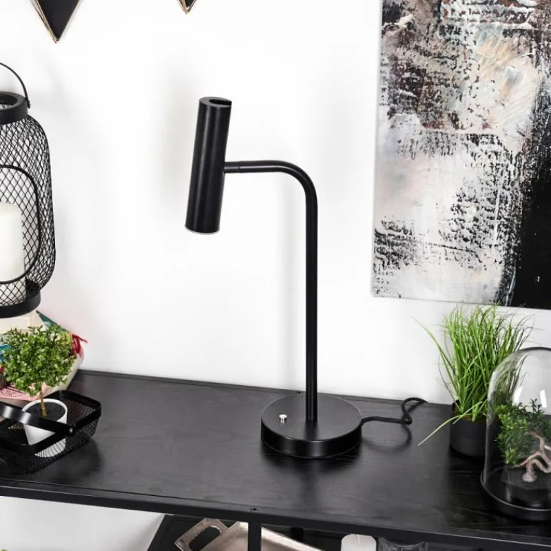 hofstein Lampe de table Dalheim LED Noir, 1 lumière* Éclairage Led