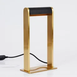 Lampes Dorées-hofstein Lampe de table Denhigh LED Or, Laiton, Noir, 1 lumière