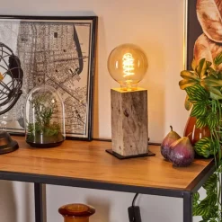 Lampes Vintages & Rétros-hofstein Lampe de table Derville Écru, Noir, 1 lumière