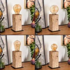 Lampes Vintages & Rétros-hofstein Lampe de table Derville Écru, Noir, 1 lumière