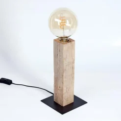 Lampes Vintages & Rétros-hofstein Lampe de table Derville Écru, Noir, 1 lumière