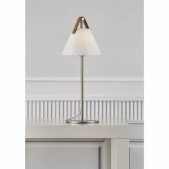 Design For The People by Nordlux Lampe de table STRAP Nickel mat, 1 lumière* Lampes À Poser