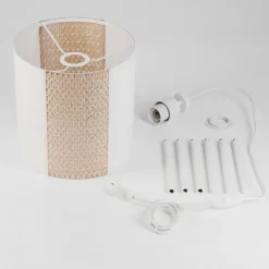 Luminaires Scandinaves-hofstein Lampe de table Desroches Blanc, 1 lumière