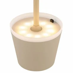 Luminaires Globo Lighting Lampe de table d'extérieur, Lampe solaire LED Sable, Blanc, 1 lumière