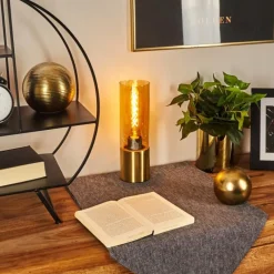 hofstein Lampe de table Dulcita Laiton, 1 lumière