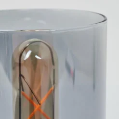 Suspension Verre Fumé-hofstein Lampe de table Dulcita Nickel mat, 1 lumière