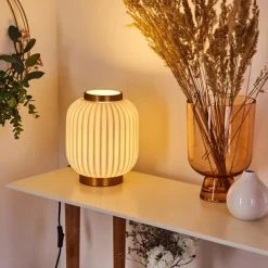 hofstein Lampe de table Dyce Laiton, 1 lumière