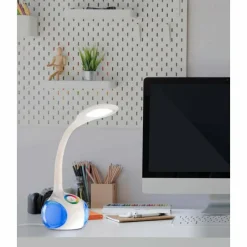 Luminaires Eglo Lampe de table Eglo ARCONES LED Blanc, 1 lumière, Changeur de couleurs* Éclairage Led