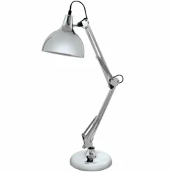 Lampes Industrielles-Luminaires Eglo Lampe de table Eglo BORGILLIO Chrome, 1 lumière