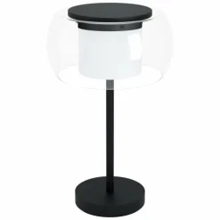 Luminaires Eglo Lampe de table Eglo BRIAGLIA LED Noir, 1 lumière, Changeur de couleurs