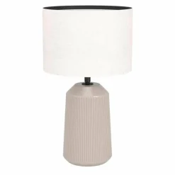 Lampes En Tissu-Luminaires Eglo Lampe de table Eglo CAPALBIO Sable, 1 lumière