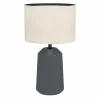 Lampes En Tissu-Luminaires Eglo Lampe de table Eglo CAPALBIO Gris, 1 lumière