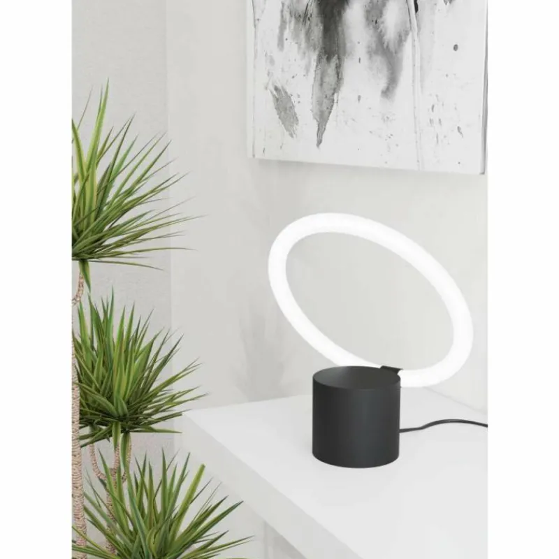 Luminaires Eglo Lampe de table Eglo CARANACOA LED Noir, 1 lumière* Éclairage Led