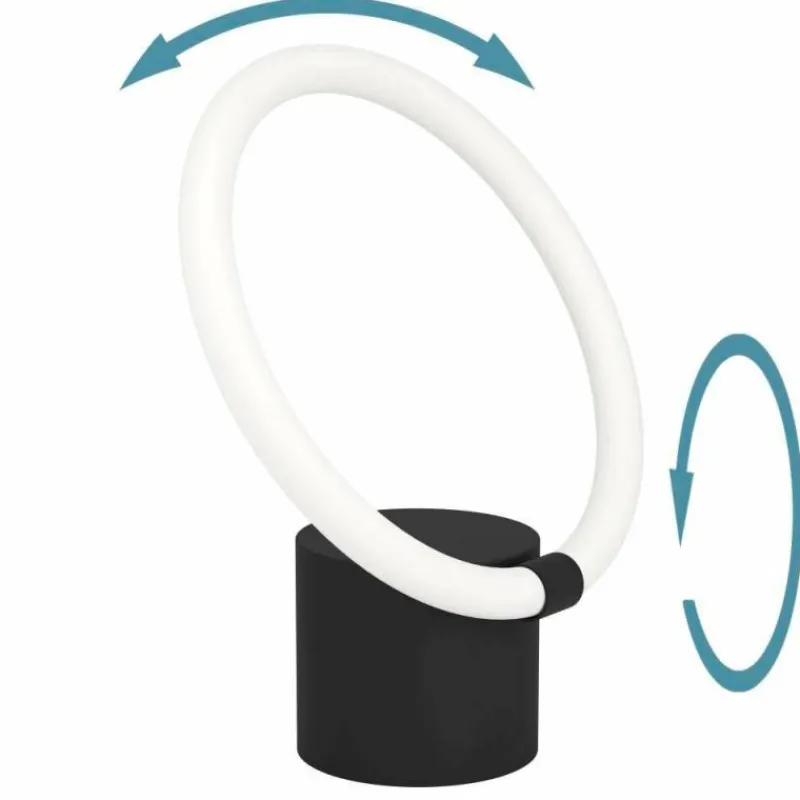 Luminaires Eglo Lampe de table Eglo CARANACOA LED Noir, 1 lumière* Éclairage Led