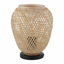Style Boho-Chic-Luminaires Eglo Lampe de table Eglo DEMBLEBY Noir, 1 lumière
