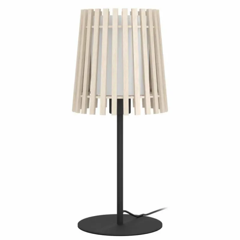 Luminaires Eglo Lampe de table Eglo FATTORIA Noir, 1 lumière* Lampes À Poser