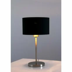 Lampes En Tissu-Luminaires Eglo Lampe de table Eglo Leuchten Maserlo Nickel mat, 1 lumière