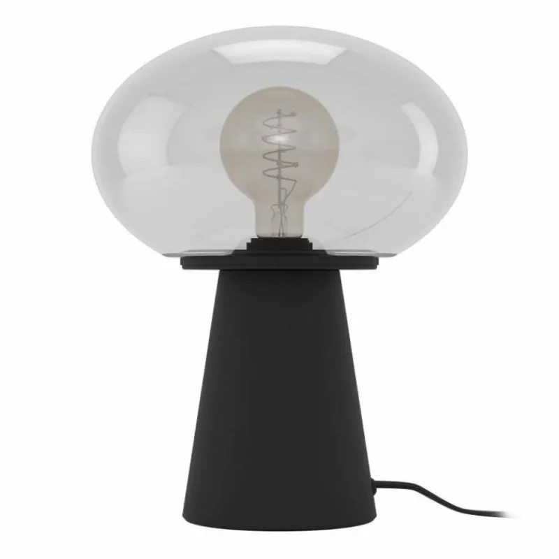 Suspension Verre Fumé-Luminaires Eglo Lampe de table Eglo MADONNINA Noir, 1 lumière