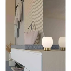 Luminaires Eglo Lampe de table Eglo MANZANARES Or, Laiton, 1 lumière