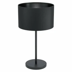 Lampes En Tissu-Luminaires Eglo Lampe de table Eglo MASERLO Noir, 1 lumière