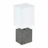 Lampes En Tissu-Luminaires Eglo Lampe de table Eglo MATARO Noir, 1 lumière