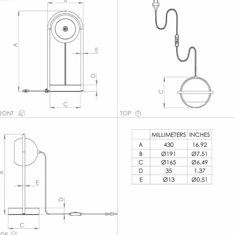 Luminaires Eglo Lampe de table Eglo MURNIA Noir, Blanc, 1 lumière* Lampes À Poser
