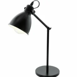 Luminaires Eglo Lampe de table Eglo PRIDDY Noir, Blanc, 1 lumière* Lampes À Poser