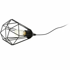 Lampes Vintages & Rétros-Luminaires Eglo Lampe de table Eglo TARBES Noir, 1 lumière