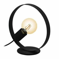 Lampes Vintages & Rétros-Luminaires Eglo Lampe de table Eglo-Leuchten FRIJOLAS Noir, 1 lumière