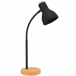 Lampes En Bois-Luminaires Eglo Lampe de table Eglo-Leuchten VERADAL Brun, Noir, 1 lumière
