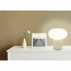 Luminaires Eglo Lampe de table Eglo-Leuchten CAHUAMA Brun clair, 1 lumière