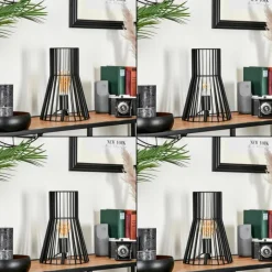 Lampes Industrielles-hofstein Lampe de table Emporia Noir, 1 lumière