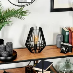 Lampes Industrielles-hofstein Lampe de table Emporia Noir, 1 lumière