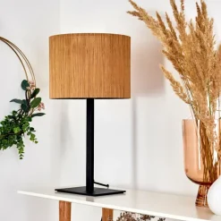 Style Boho-Chic-hofstein Lampe de table Exchange Noir, 1 lumière